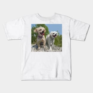 puppies outside Kids T-Shirt